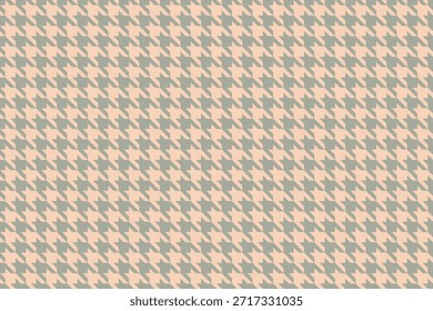 Elegant houndstooth pattern in muted peach and grey.  Perfect for textile design, fashion, backgrounds, or website templates.
