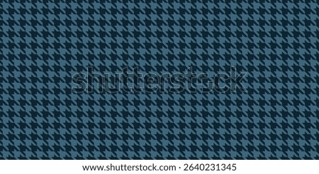 Elegant houndstooth pattern in navy blue and dark teal.  Perfect for backgrounds, textiles, or fashion designs.