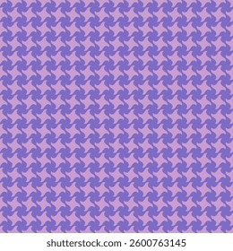 Elegant houndstooth pattern in subtle lavender and lilac hues.  Perfect for textile design, fashion, website backgrounds, or branding projects.