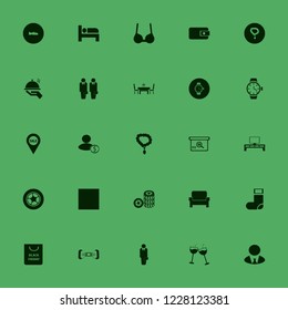 elegant icon. elegant vector icons set tv table, white bow tie, sock and dining table restaurant