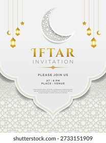 Elegante Plantilla invitación Iftar