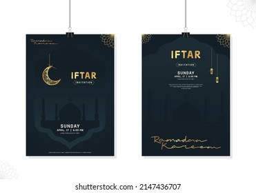 Elegant Iftar Poster Design Template