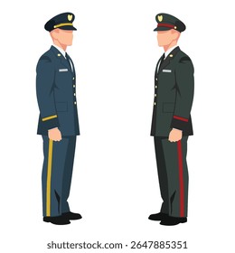 Elegant Illustration Of Soldiers For Concepts Of Patriotism Or Security