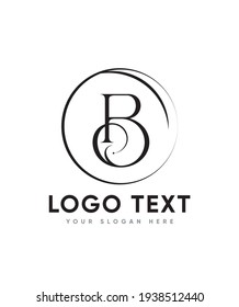 An elegant and imposing letter type B logo template, Vector logo for business and company identity