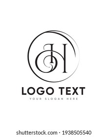 An elegant and imposing letter type H logo template, Vector logo for business and company identity