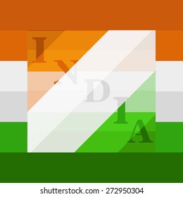 Elegant Indian Flag theme background for Independence Day Celebrations.
