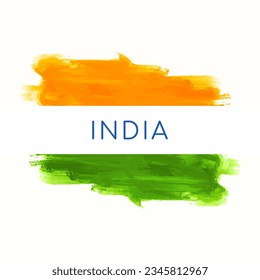 Elegant Indian flag theme modern design isolated background vector