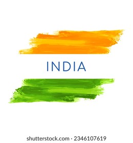 Elegant Indian flag theme modern design isolated background vector