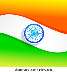 elegant indian flag vector design