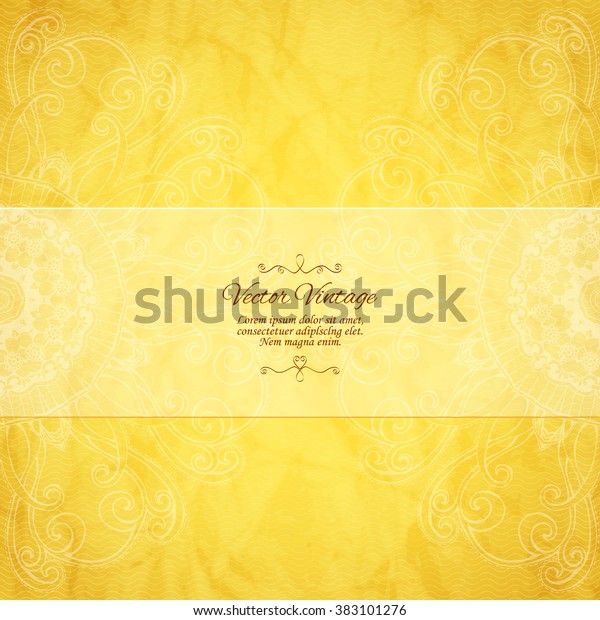 インドの優雅な装飾の背景 スタイリッシュなデザイン グリーティングカードや結婚式の招待状として使用可能 のベクター画像素材 ロイヤリティフリー