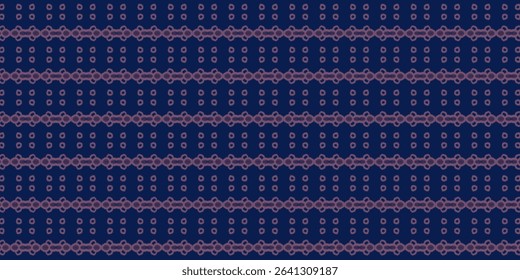 Elegant indigo and lavender seamless pattern with hand-drawn dotted symmetry, great for backgrounds, packaging, or textiles.
