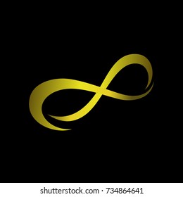 Elegant infinity logo design template vector