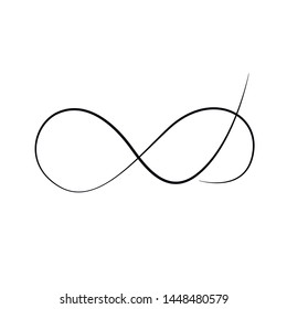 Elegant infinity sign, vector illustration