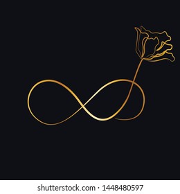 Elegant infinity sign, vector illustration