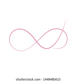 Elegant infinity sign, vector illustration