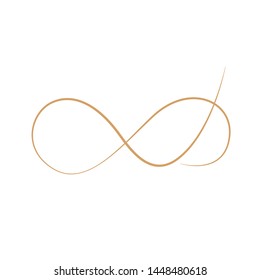 Elegant infinity sign, vector illustration