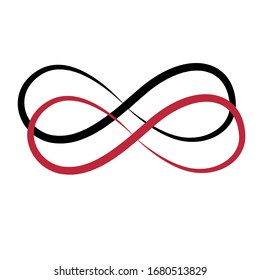 Elegant infinity sign, vector illustration