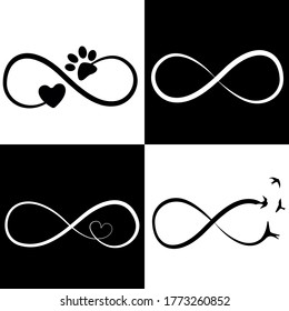 Elegant infinity sign, vector illustration