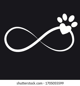 Elegant, infinity, symbol, vector illustration