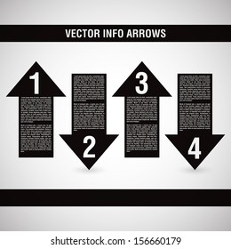 Elegant infographic Arrows