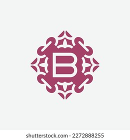 Logo des abstrakten, eleganten Anfangsbuchstaben B