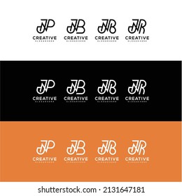Elegant initial letter with crown logo vector