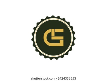 Elegant initial letter GL, LG logo vector, Creative Lettering Logo Vector Illustration.