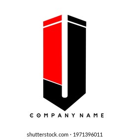 elegant initial letter IJ logo vector in the form of connected lines. Creative Font Logo Vector