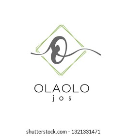 Elegant Initial Letter O  Simple Logo Typeface Sign Symbol Icon Vector