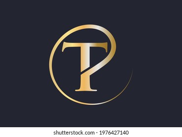 Elegant Initial Letter Type T Logo Sign. Modern T Logo Design for business and company identity. T letter with luxury concept