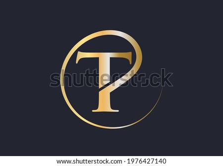Elegant Initial Letter Type T Logo Sign. Modern T Logo Design for business and company identity. T letter with luxury concept