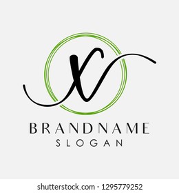 Elegant Initial Letter X Simple Logo Typeface Sign Symbol Icon Vector