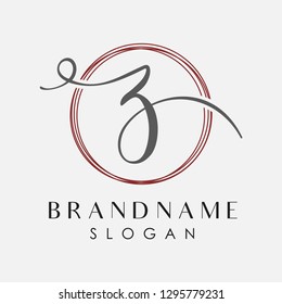 Elegant Initial Letter Z Simple Logo Typeface Sign Symbol Icon Vector