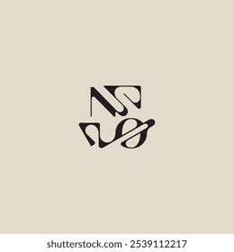 logotipo inicial elegante estilo arrojado e conceito de luxo NO carta de monograma de tipografia curvada