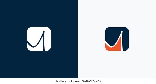 Elegant initial M logo concept featuring a minimalist and modern design