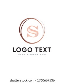 Elegant initials letter type S logo template, vector logo for business and company identity 