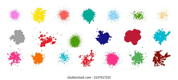 Elegant Ink Brush strokes, brushes, lines. Vector paintbrush set. Design elements. Texture banners. Ink splatters. Grungy painted lines.