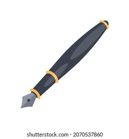 elegant ink pen supply icon