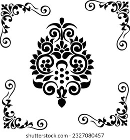 Elegant Intricacy: Vector Engraving Designs - Each vector engraving in this collection exudes an air of elegance and sophistication. 