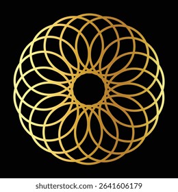 An elegant and intricate mandala artwork  symbolizing harmony, balance, and spiritual energy