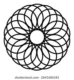 An elegant and intricate mandala artwork  symbolizing harmony, balance, and spiritual energy