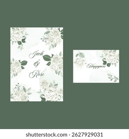 Elegant invitation card design vector. wedding firework, spot texture on white  background. 