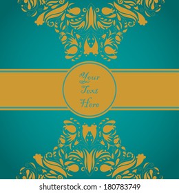 Elegant invitation card with hand-drawn elements