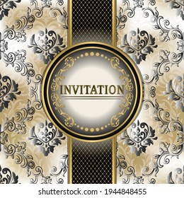 Elegant invitation cards.  design templates for social media. abstract creative backgrounds.