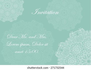 Elegant invitation layout for your design