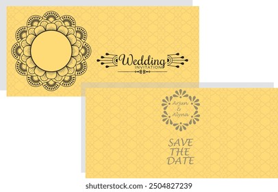 Elegant invitation luxury card design vector use for design graphics, invitation card, wedding card