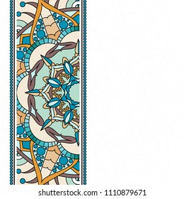 Elegant invited card. Vector background. Card or invitation, decorative elements. Hand drawn background. Islam, Arabic, Indian, ottoman motifs. Mandala card. 