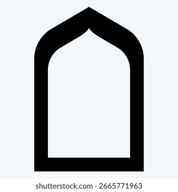 Elegant Islamic Arch Door and Window Frame for Mosque Design