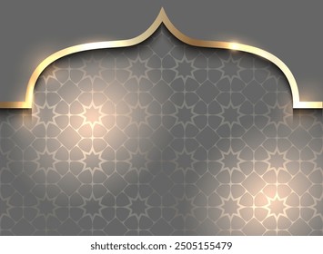 Elegant Islamic arch for Ramadan greeting card design. Vector illustration design