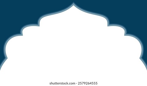 Elegant Islamic Background with Arabic Arch for Ramadan and Eid